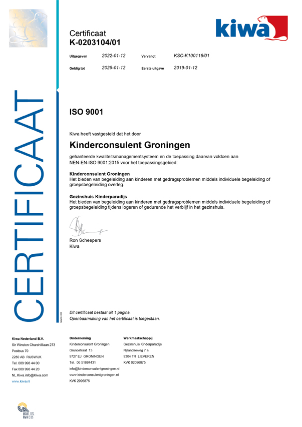 ISO Certificering 9001
